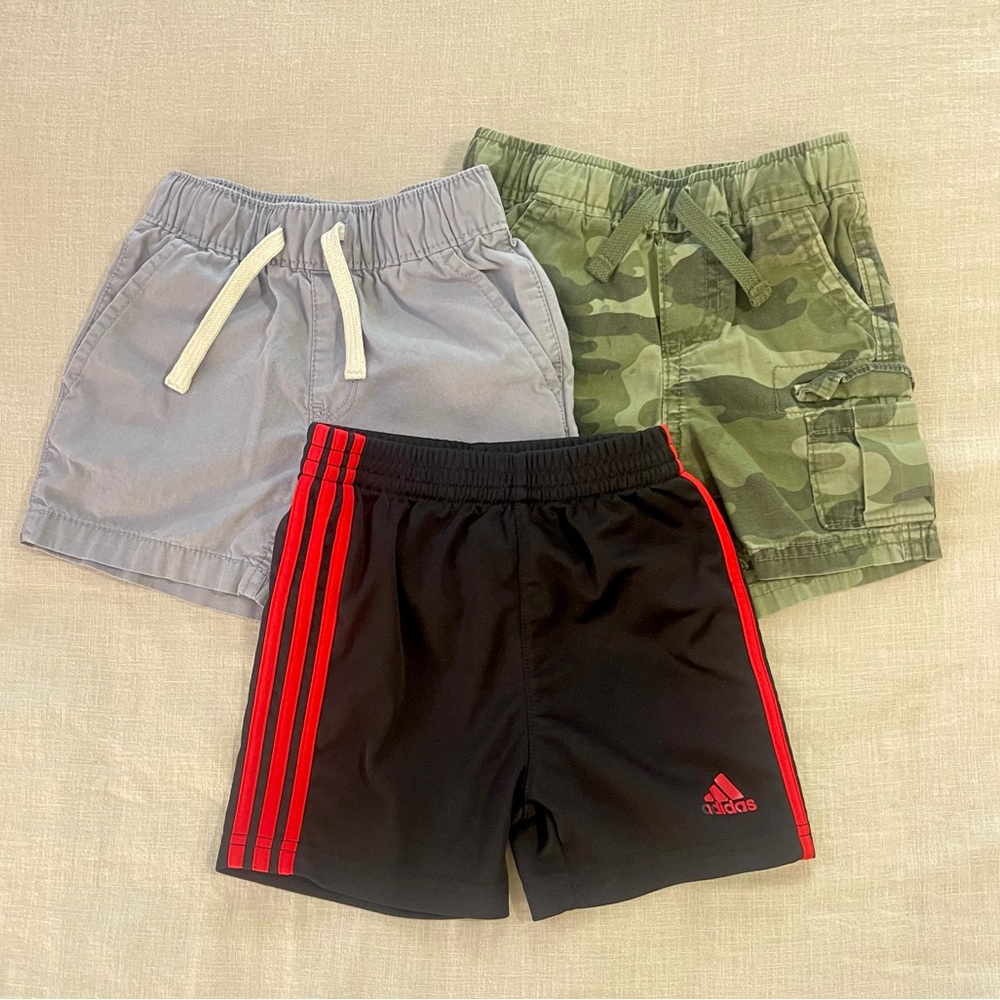 Lot of 3 Boys Shorts 12m to 24m